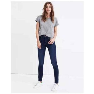 Madewell High Riser Skinny Jeans, Dark Wash